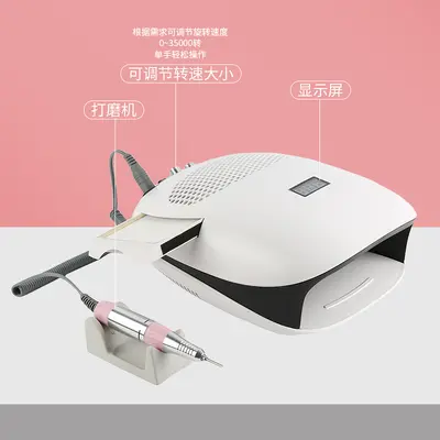 3-in-1 manicure lamp, 140W, vacuum polish function - 4