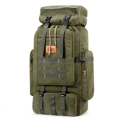 Canvas Sports Backpack, Large Capacity, Hiking and Travel, Contrast Color - 3