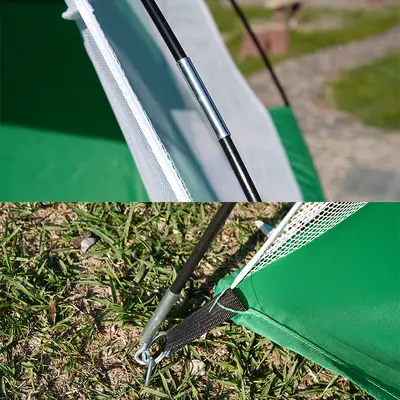 Tragbares, zerlegbares Golf-Trainingsnetz, Golf-Trainingsnetz-Zaun-Plane für Innen- und Außenbereich