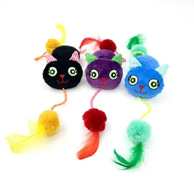 Owl Hairball Cat Toy, Interactive Teaser Cat Toy - 5