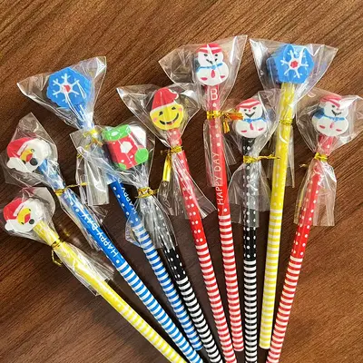 HB Pencil Set with Eraser Tops, Cartoon Design for Children - 8