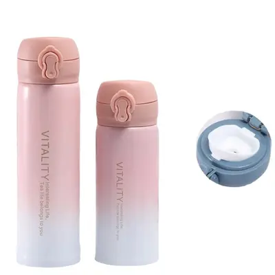Portable Kids Thermos Cup 304 Stainless Steel Gradient Student Cup - 6