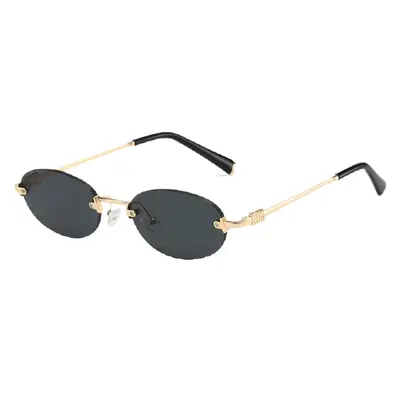 Frameless Round Sunglasses for Women - 6