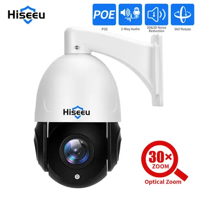 Hiseeu Kamera, POE Kablolu 30x Zoom 5MP PTZ