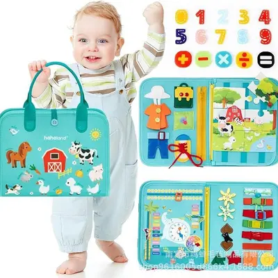 Neues grenzüberschreitendes Modell: Filz-Aktivitätstafel, Anziehtafel, Lernspielzeug für Kinder, verschiedene Stile, Hersteller von Filz-Lerntafeln.
