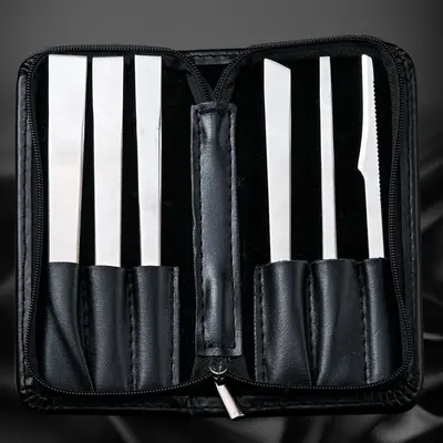 Stainless steel pedicure knife set, 3-piece - 7
