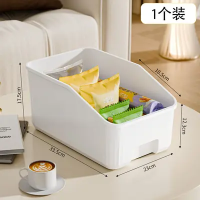 Kitchen storage box with lid refrigerator organizer with wheels