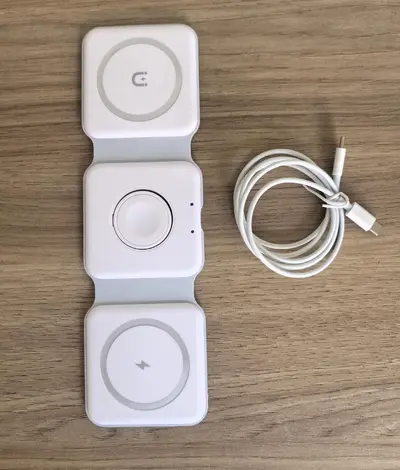 Üçü bir arada manyetik kablosuz şarj cihazı üreticisi toptan manyetik kablosuz şarj cihazı katlanabilir Apple cep telefonları ve saatler için uygun - 7