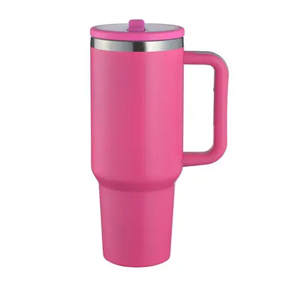 40oz Handle Car Cup, Large Capacity Stainless Steel Thermos for Outdoor Use - 3
