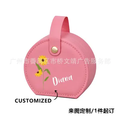 Cross-border portable jewelry box DIY hand bag travel jewelry storage box ring necklace earring storage box - 9