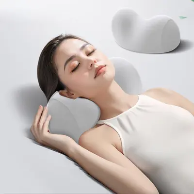 Washable Memory Foam Neck Pillow with Cervical Support for Back Sleepers - 7