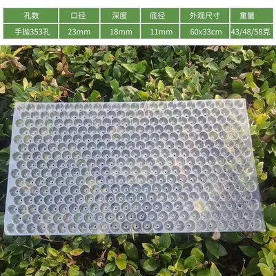 Thickened Rice Seedling Tray, Transparent, 434-Hole - 8