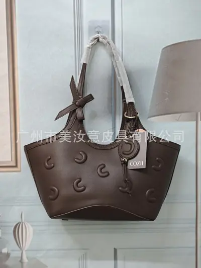 Modische Damen-Tote-Bag im Eimerdesign, als Schulter- oder Handtasche - 5