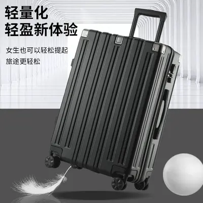 Travel Suitcase with Universal Silent Wheels and Combination Lock - 4