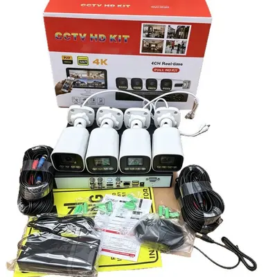 4 kanallı HD ev gözetim kamerası monitör seti - 5