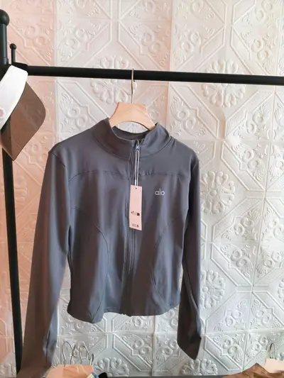 Women's Yoga Jacket, Long Sleeve, Slim Fit, Stand Collar - 8