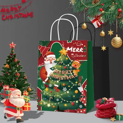 Neujahrs-Kraftpapier-Geschenktasche, Überraschungspaket - 10