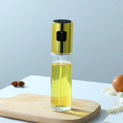 Küchen-Ölsprühflasche 100ml Edelstahl Glas - 8