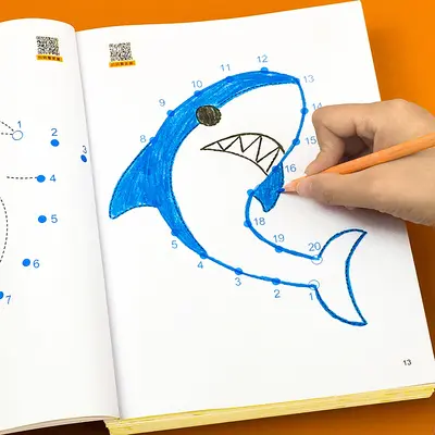 Children's Number Connect Drawing Book, Ages 6-12