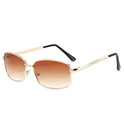 Herren-Metall-Sonnenbrille, quadratisch, polarisiert - 9