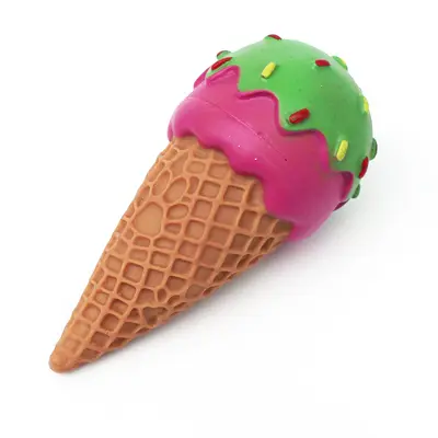 Squeaky Ice Cream Cone Dog Toy, Interactive Chew Toy for Training - 5