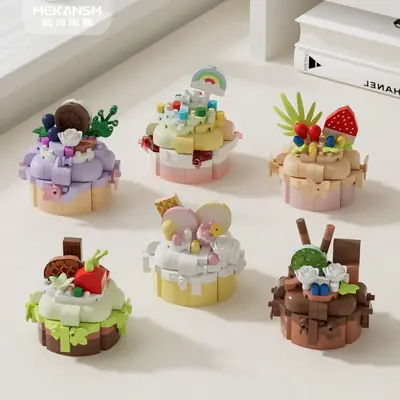 City Architecture Street View Building Blocks, Children's Educational Toy, Decorative Figu - 4