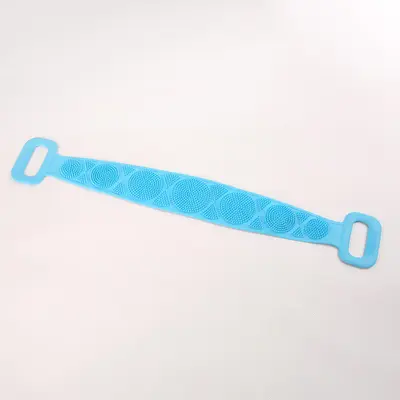 Sırt ovma için silikon banyo havlusu, sırt ovma için uzun şerit banyo aleti, erkekler ve kadınlar için güçlü çift taraflı peeling havlusu. - 7