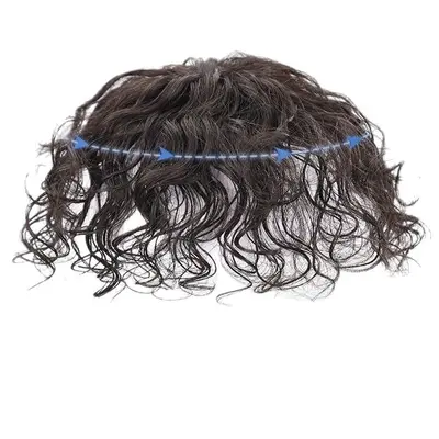 Swiss Lace Hair Topper for Women, Real Hair, Covers Gray Hair