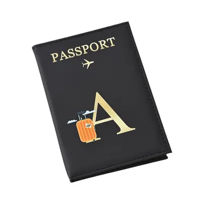 现货批发字母设计皮革护照套pu皮质护照夹passport护照包