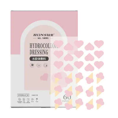 Hydrokolloid-Pickelpflaster, unsichtbar, make-up-geeignet, 60 Stück - 5