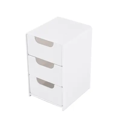 Mini-Schreibtisch-Aufbewahrungsbox mit drei Schubladen
