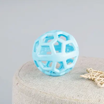 TPR Dog Toy Ball, Bite-Resistant, Geometric Hollow Design - 9