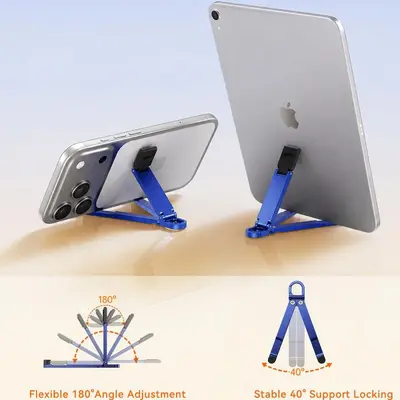 Sınır Ötesi Bestseller Alaşım Telefon Standı Taşınabilir Katlanabilir Tembel Standı Anahtarlık Masaüstü Telefon Destek Standı