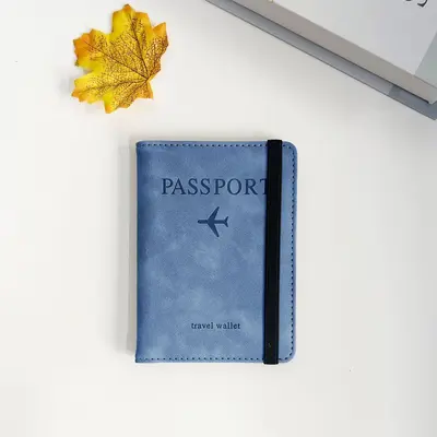 Sınır ötesi PU deri kartlık pasaportluk RFID pasaport çantası kılıfı Seyahat cüzdanı çok fonksiyonlu belge çantası toptan - 8