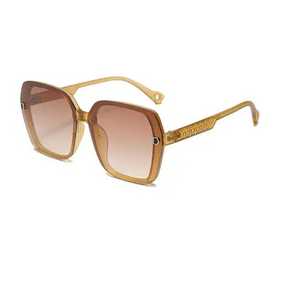 Double-D Large Frame Retro Sunglasses for Women, UV Protection - 7