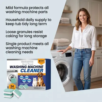 Washing Machine Drum Cleaner, Removes Dirt and Odor, Fresh Scent