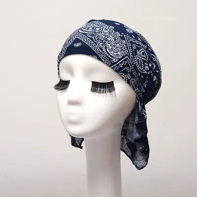 Pirate Tricorn Hat, Chemo Head Wrap Cap, Thin Breathable Adult Hat - 11