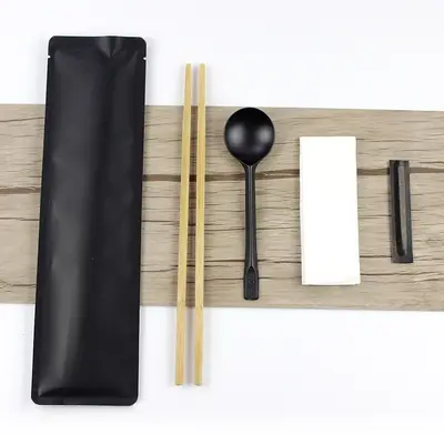 一次性筷子四件套餐具套装定制外卖筷子四合一餐具包装品牌设计