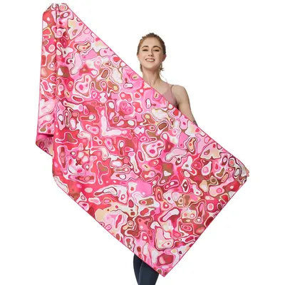 Cross-border Double-sided Velvet Quick-drying Beach Towel Microfiber Yoga Sports Towel Swimming Beach Bath Towel Customizable - 6