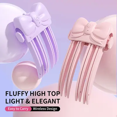 Factory Direct Mini Electric High Crown Hair Straightener Clip, 30 Second Fast Heat Up, Negative Ion Hair Protection Pad, Root Styling Clip