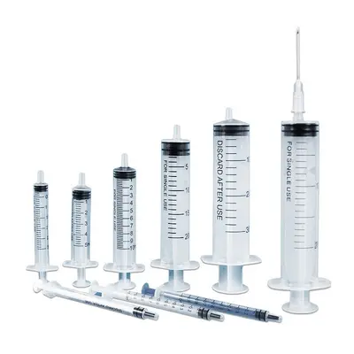 1-ml-Einweg-Tierarztspritze, gerader Ansatz