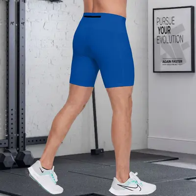 Men's Compression Shorts, Navy Blue, Quick-Dry, High Stretch