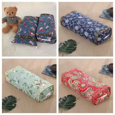 Taixing Dağı selvi tohumu kabuğu kare yastık, selvi tohumu kabuğu yastığı, saf bitki yastık çekirdeği, yabani selvi kabuğu, kaba kumaş servikal omurga yastığı.