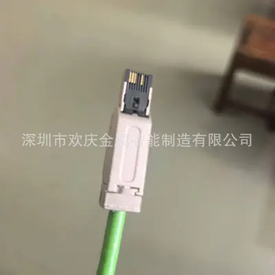 Ethernet konnektör bıçak kontağı, paslanmaz çelik yaylı kontak, çinko alaşım kasa - 5