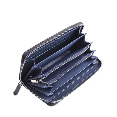 Men's Long Wallet with Zipper, Large Capacity Clutch Wallet - 7