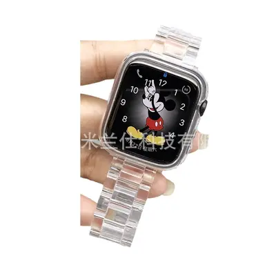 Transparent Resin Watch Strap for Apple Watch 11/12, Compatible with iWatch 8/9/10 - 6