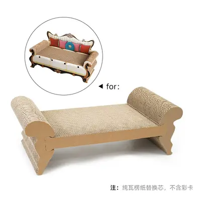 Large Vertical Cat Scratching Board with Cat Bed, Non-Shedding - 8