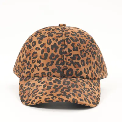 Leopard Print Women's Breathable Baseball Cap, Retro Y2K Style - 9