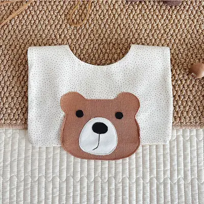 Cotton Baby Bib with Bambi Print, Waterproof - 9
