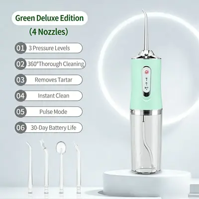 Portable Electric Oral Irrigator with Tartar Remover - 8